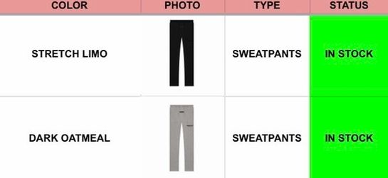 Essentials Sweatpants Bulk Only