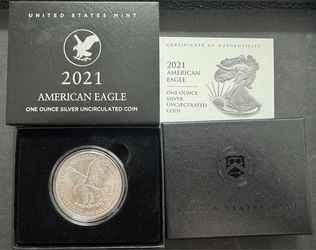 2021 American Eagle 1 oz Silver Uncirculated Coin