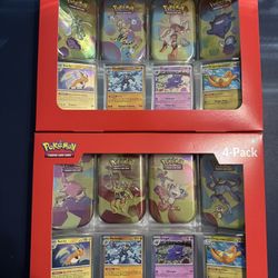 Sams Club 151 Pokémon 4 Mini Tins + 4 Promo Cards Bundle (2 Pack)