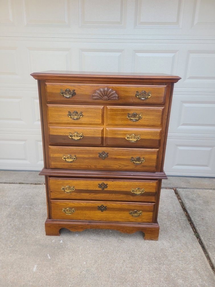 Solid Wood 5 Drawer Dresser 38"Wx18"Lx52"H