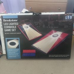 Brookstone Led Lighted Cornhole Game Set