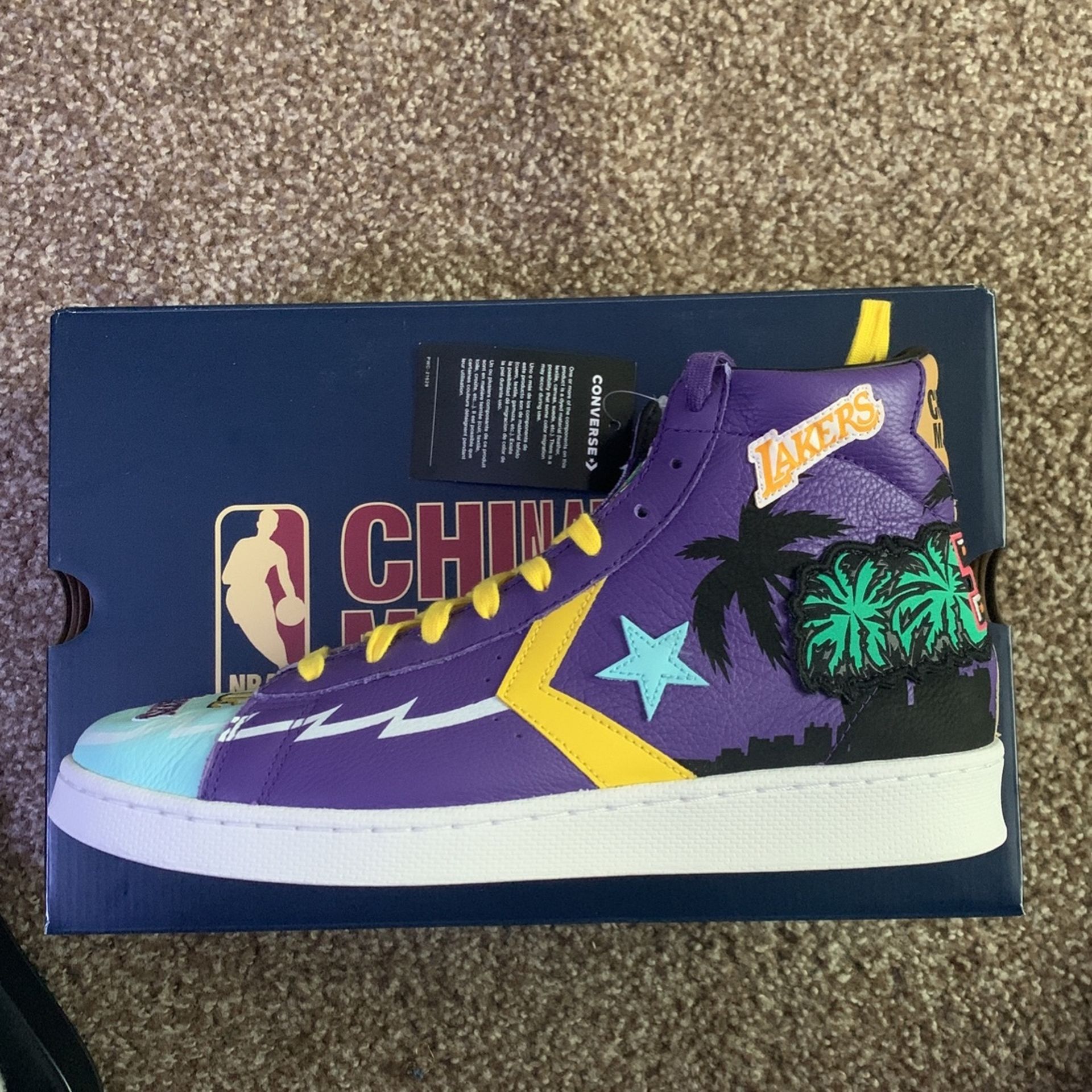 Converse x Chinatown Market Pro Leather Hi "Lakers" - Men's