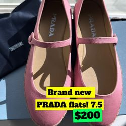 Brand New Prada Mary Jane Espadrille Flats! US Size 7.5