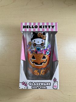 Hello Kitty Halloween Glassware NEW 16oz Sanrio