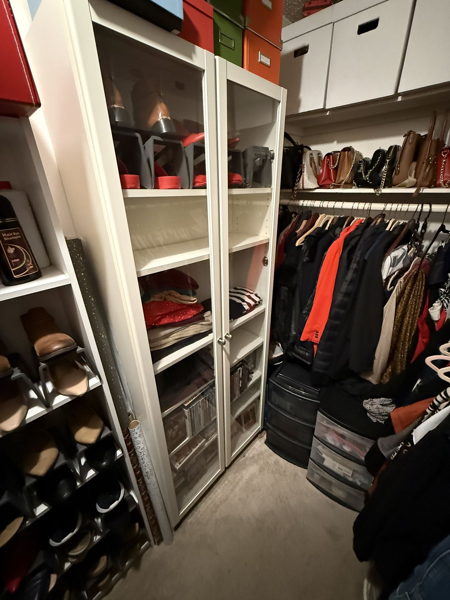 IKEA Billy Bookcase Glass Front Door Set. Nice!!