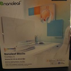Nanoleaf Blocks Combo S Smarter Kit, Indoor RGBW Wifi Wall Light Panels