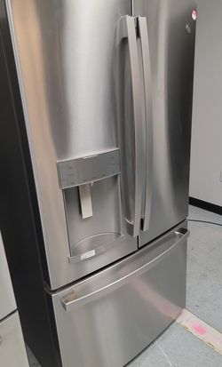 GE 3 Door Stainless Steel Refrigerator
