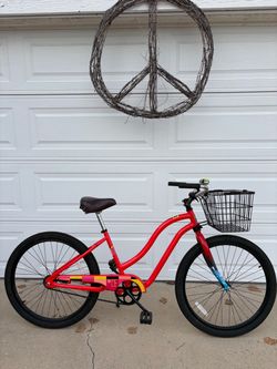 Beach cruiser with basket  FELT Bixby