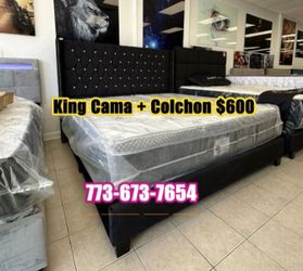 King Platform Bed + Mattress 💥🚛