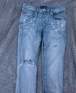 Purple Brand Jeans Paint splattered