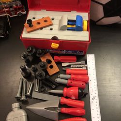 fisher price  toy child size with extra tools toy box 