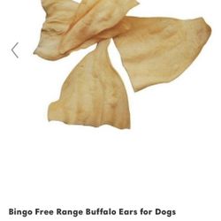 New Bingo Free Range Buffalo Ears~6 Pack~$4 Each