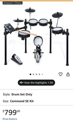 Alesis electric Drums Command Mesh SE kit and Drum Module almost BRAND NEW