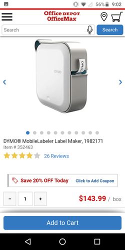 Dynapbole Bluetooth label maker!! $50 obo