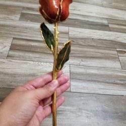 Rose Dipped In 24k Gold