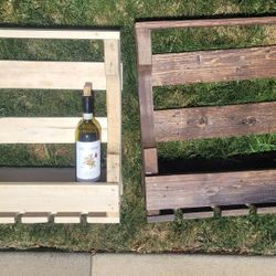Handmade Reclaimed Wood Wine and Plant Racks