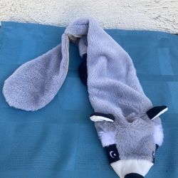 Gray Raccoon Squeaker  Dog Toy