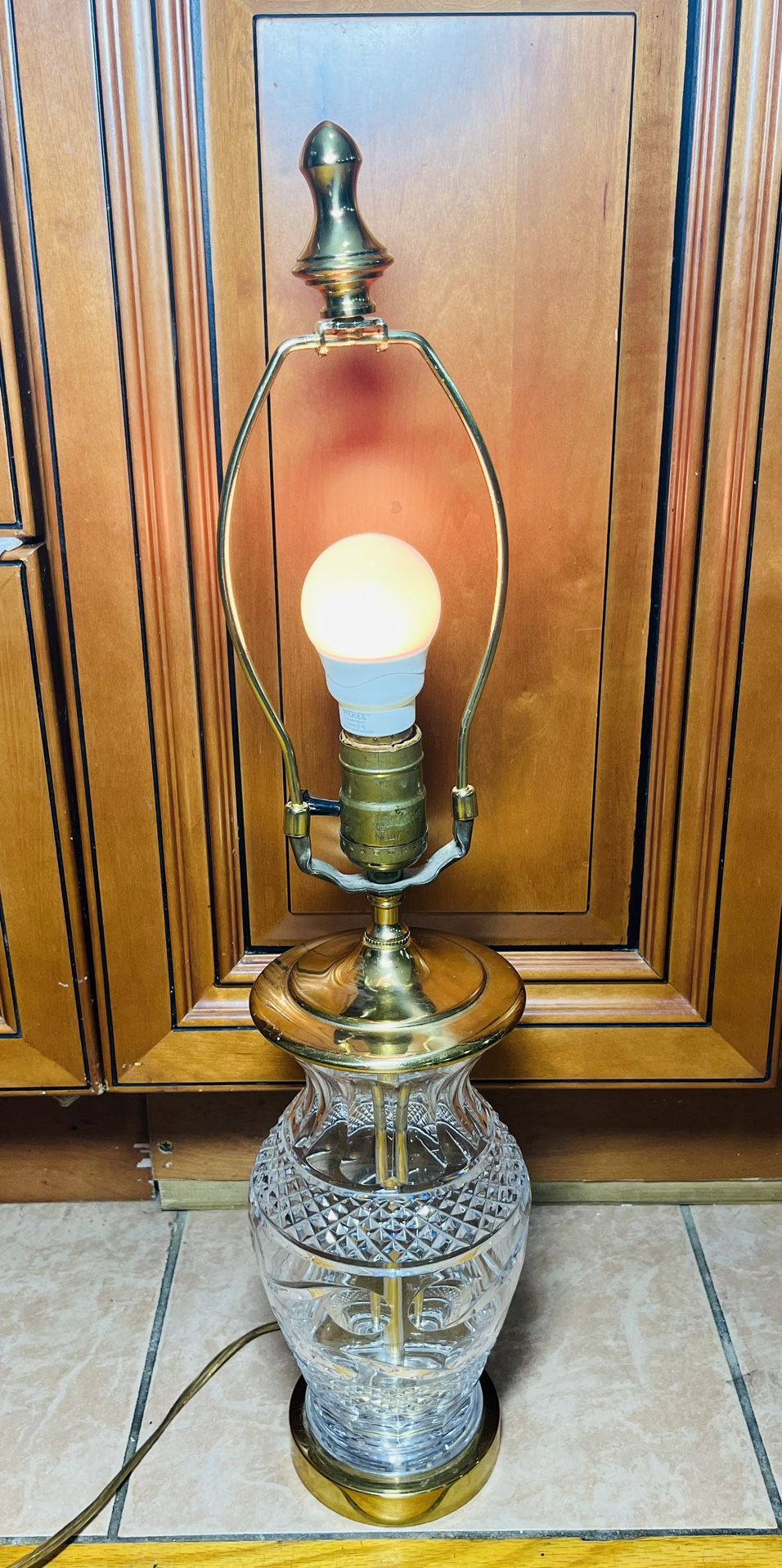 Vintage Waterford Ginger Jar Lamp