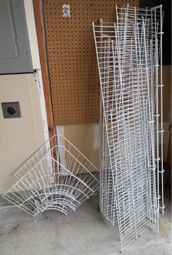 Wire closet shelving lot