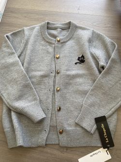 Gray cardigan