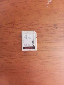 SanDisk 4GB Nintendo DS SD Card