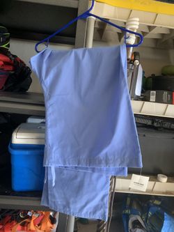 Light blue scrub pants