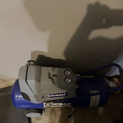 Kobalt 17 gal Oil-Free Portable Air Compressor Blue Gray Large Tank Heavy Duty