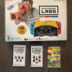 Nintendo Switch Bundle: Labo VR & Variety Kits + Puyo Puyo Tetris