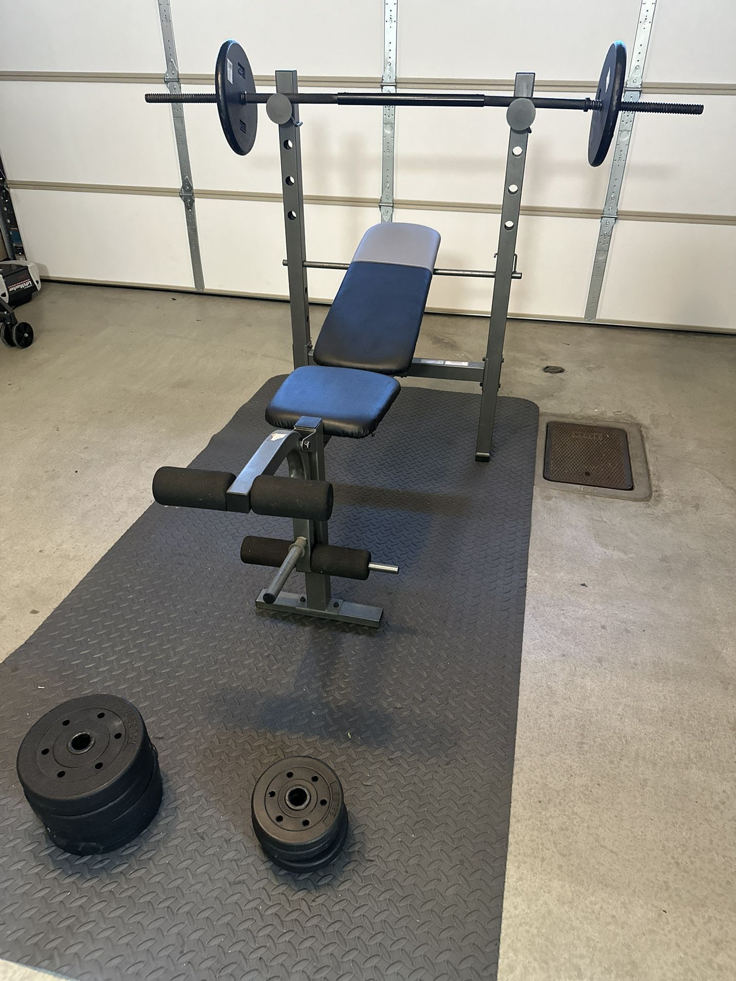 Adjustable Bench Press w/ weight