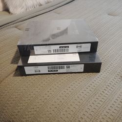  2 Black IKEA floating shelves