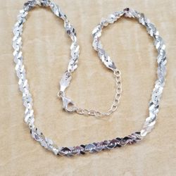 Sterling Silver High Polished Necklace 