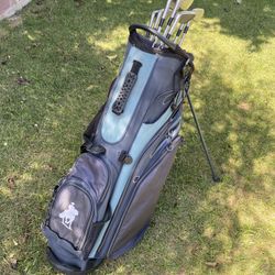 Cleveland Cg Red Golf Clubs (needs New Grips) + Callaway Bag