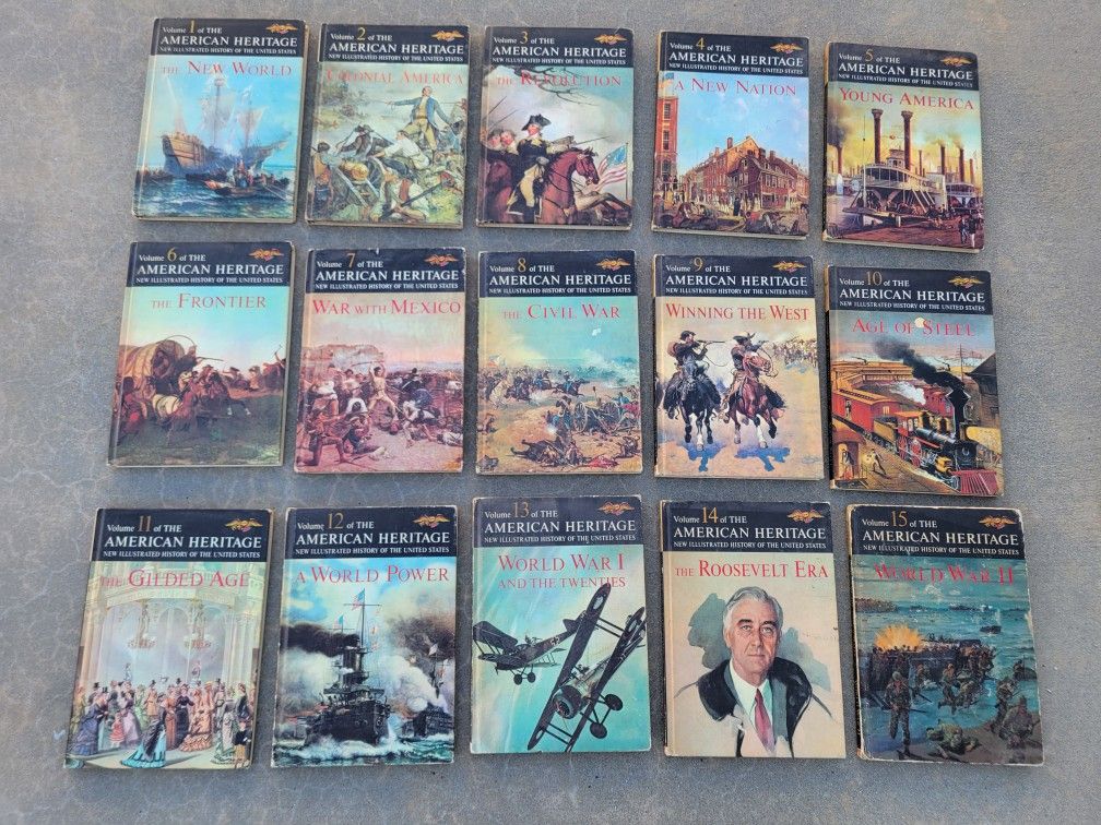 AMERICAN HERITAGE - ILLUSTRATED HISTORY OF THE U.S. Vintage History Books (1963)
