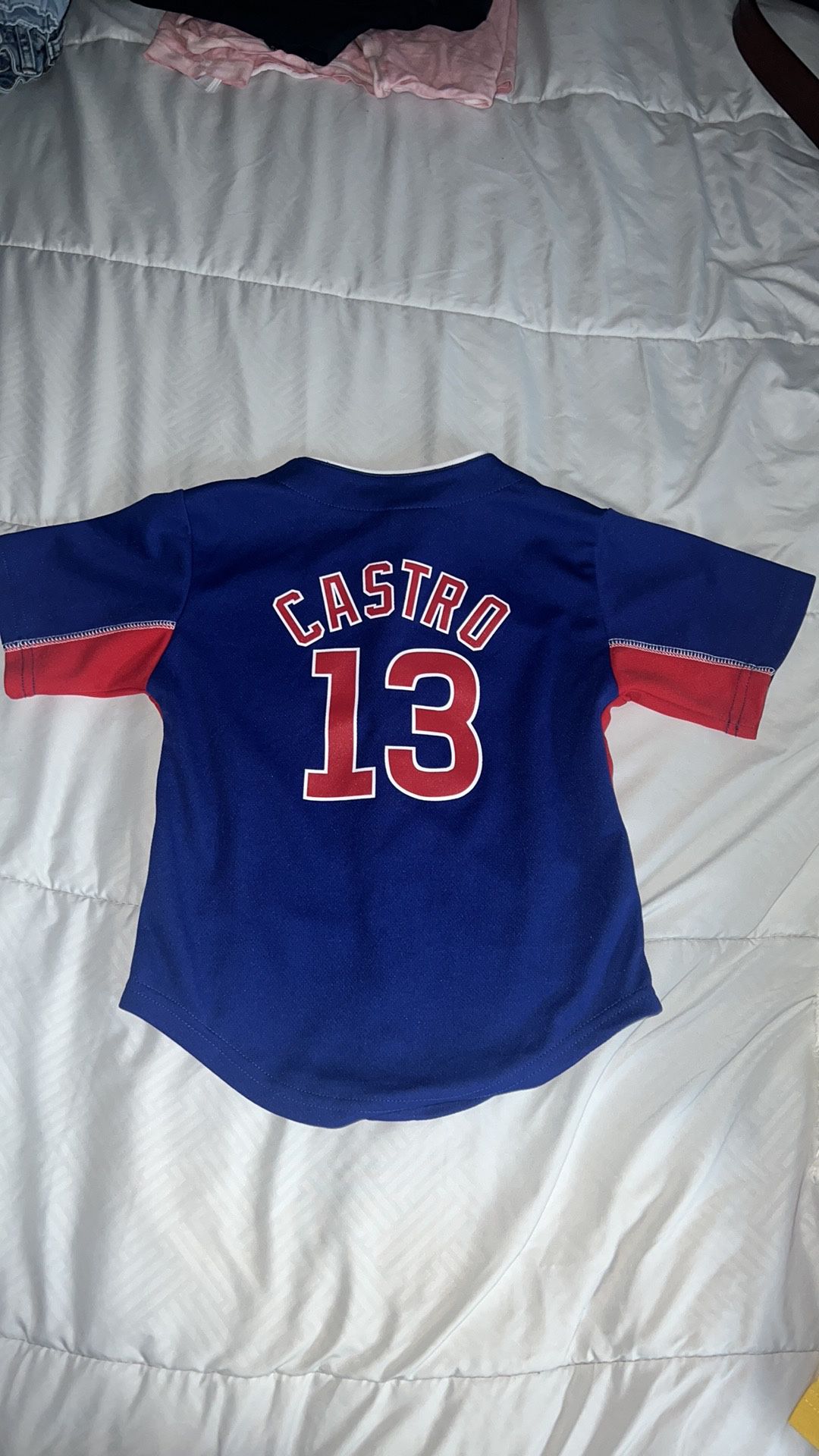 Majestic MLB Toddler Chicago Cubs Starlin Castro # 13 Player Jersey - Blue size 4T