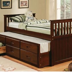 New Twin  Over Twin Captain Bed 