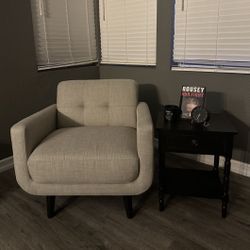 Beige Accent Chair