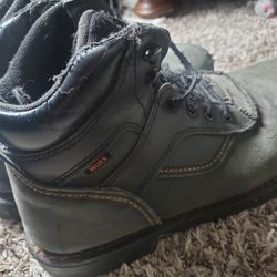 Red Wing WORX Steel Toe Boots Size 10