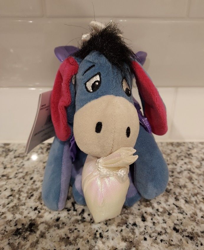 Disney Winnie The Pooh Eeyore Sugar Plum Fairy Bean Bag Plush