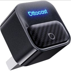 Ottocast Mini Core, 2026 Next-Gen Wireless CarPlay & Android Auto Adapter, WiFi 6 & Bluetooth 5.4 Ultra-Fast Connection, One-Touch Device Switching, P