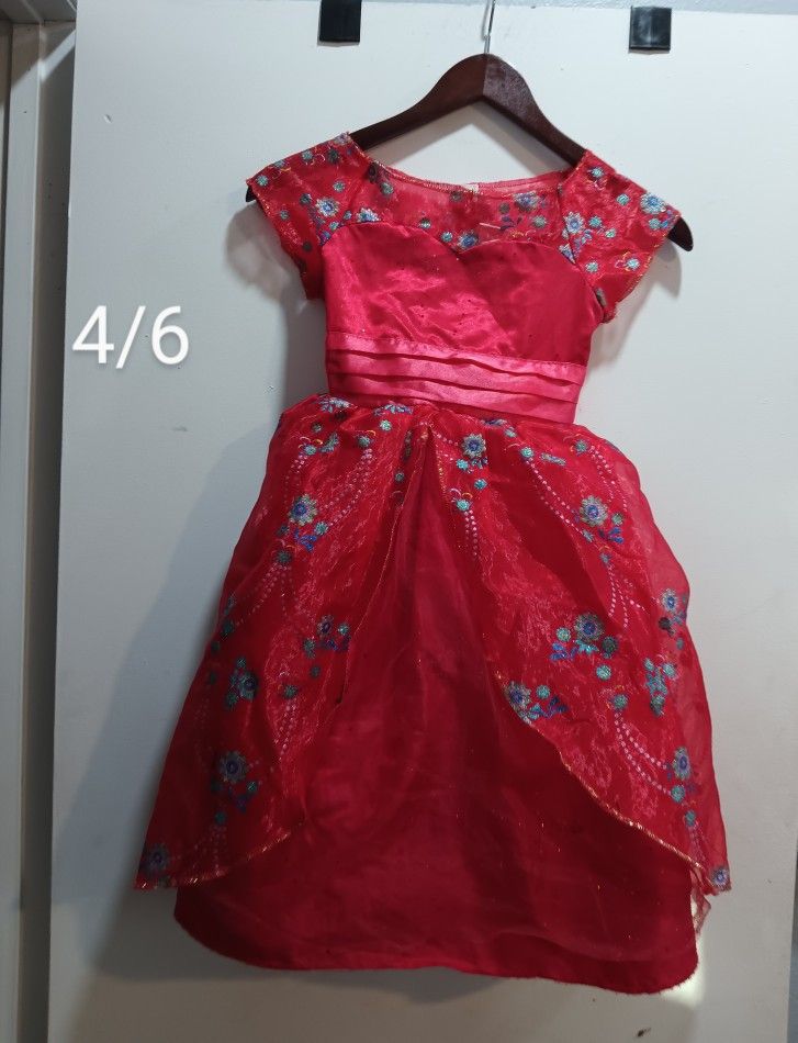 Disney Elena Costume Size 4/6