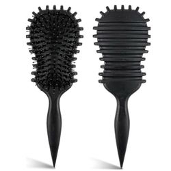New Black Curl Defining Hair Brush for Detangling, Shaping & Definition