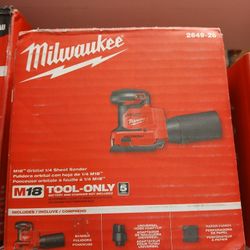 Milwaukee New 1/4" Sander 18M