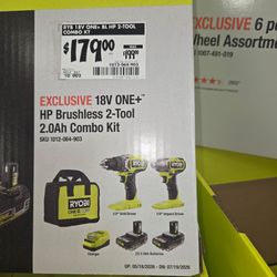 New ryobi 18v set