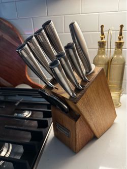 Cuisinart Acacia Knife Block Set | 10-Piece Kitchen Knife Set