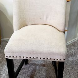 Beige Tweed Barstool 28in Height 