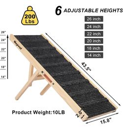 Dog Ramp,Stable Wooden Pet Ramp