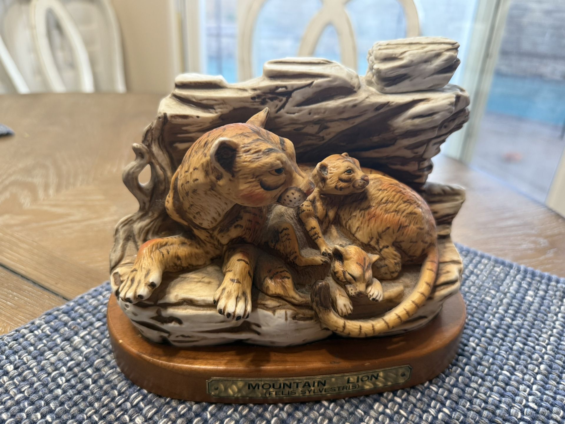1976 Cyrus Noble Mountain Lion Ceramic Decanter