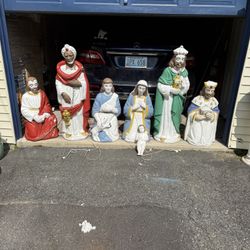 Vintage Nativity For Christmas For The Front Of Your House