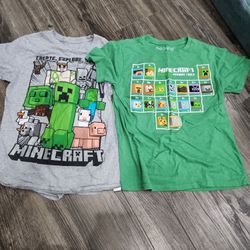 Boys Medium Mincraft Shirts
