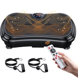 Vibration Plate Exercise Machine Weight Loss, Full Body Vibration Plate for Lymphatic Drainage, 180 Adjustable Speeds Vibrating Plate 400 Lbs Capacity